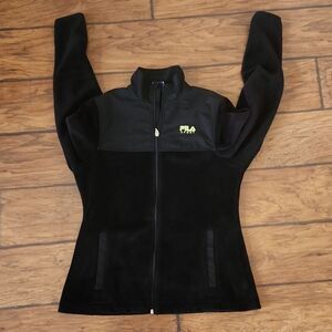 FILA Sport women's XS black full zip black fleece jacket
